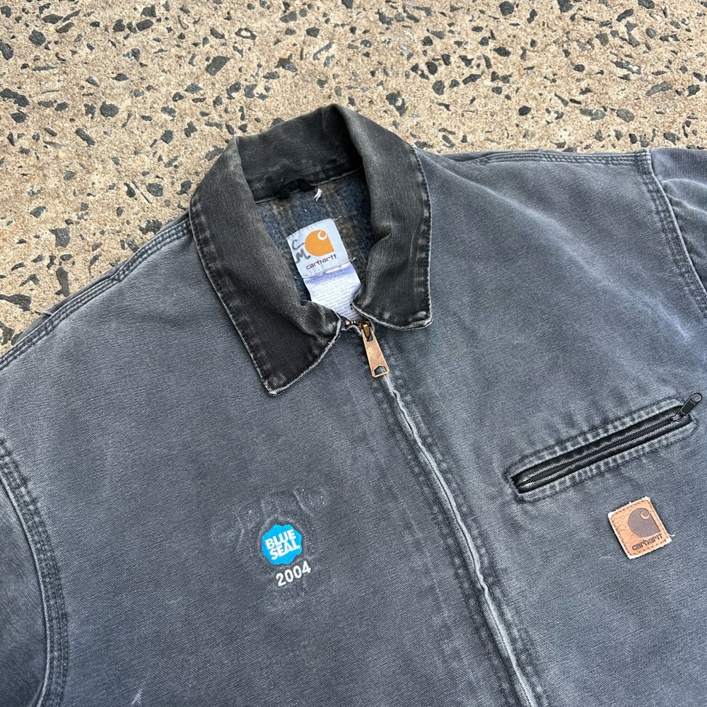VTG Carhartt J97 PTL Detroit Jacket Blanket Lined Made in USA XL Patch 2004 - Picture 2 of 8